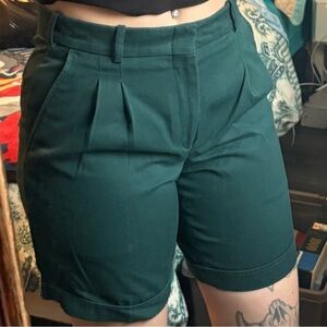 Dark Green Women's Shorts